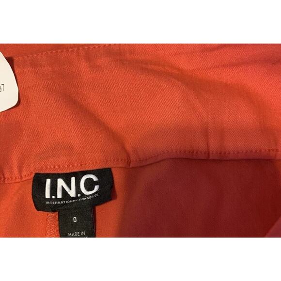 I.n.c. Concepts Women's Tummy-Control Mid-Rise Skinny Pants Sz-0 Red - Picture 3 of 7